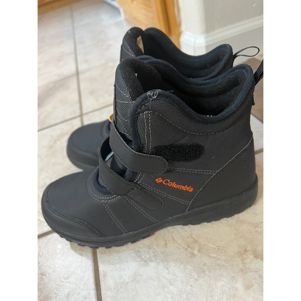 Columbia Black Waterproof Omni-Heat Winter Snow Boots Youth 7 Womens 8.5 NWT